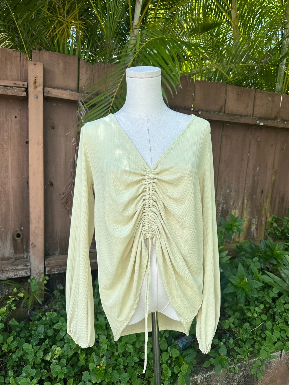 Free People Beach Addison Convertible Top Size S Yellow/Buttercream